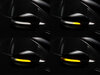 Osram LEDriving® dynaamisten vilkkujen valon eri vaiheet Volkswagen Touran V3 sivupeileille