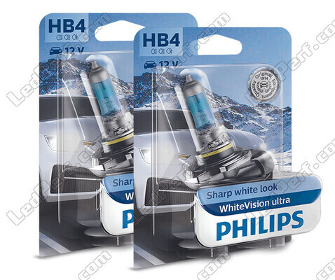 2 polttimon paketti HB4 Philips WhiteVision ULTRA + parkkivalot - 9006WVUB1