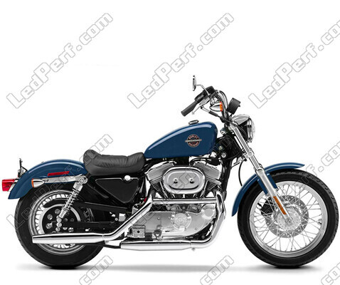 Moottoripyörä Harley-Davidson Hugger 883 (2000 - 2003)