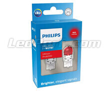 2x Philips W21W Ultinon PRO6000 -punaiset LED-polttimot - 11065RU60X2 - 7440