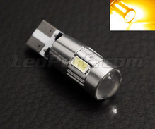 Polttimo T10 Magnifier - 6 LED SG High Power + suurennuslasi Oranssit Kanta WY5W