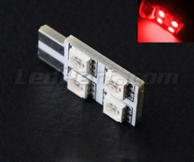 LED T10 Rotation - 4 LED HP - Sivuvalaistus - Punainen W5W