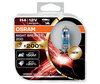 2 polttimon paketti H4 OSRAM Night Breaker® 200 - 64193NB200-HCB