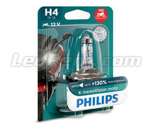 Polttimo H4 Philips X-tremeVision Moottoripyörä +130% 60/55W - 12342XV+BW