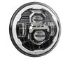 Full LED Musta optiikka moottoripyörä ajovalolle pyöreä 7 tuumaa - Tyyppi 6
