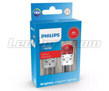 2x LED-polttimot Philips P21W Ultinon PRO6000 - Punainen - BA15S - 11498RU60X2