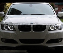 Angel eyes LED-paketti mallille BMW 3-sarjan (E90 - E91) vaihe 2 (LCI) - Alkuperäisellä xenon Standardi