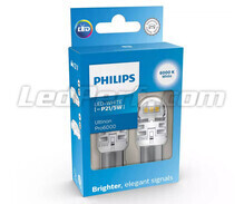 2x LED-polttimot Philips P21/5W Ultinon PRO6000 - Valkoinen 6000K - BAY15D - 11499CU60X2