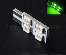 LED T10 Rotation - 4 LED HP - Sivuvalaistus - Vihreä W5W