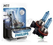 2 polttimon paketti H11 White Vision Philips