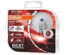 2 polttimon paketti H1 Osram Night Breaker Laser +150% - 64150NL-HCB
