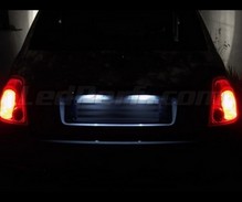 Rekisterikilven valaistuspaketti (xenon valkoinen) Fiat 500 -mallille