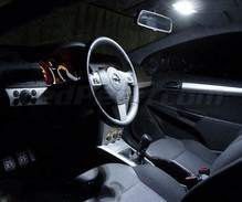 Ylellinen LED-sisustuspaketti (puhtaan valkoinen) Opel Astra H -mallille TwinTop