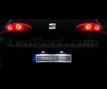 LED-paketti (valkoinen puhtaan 6000K) rekisterikilpi Seat Leon 2 ei-facelift